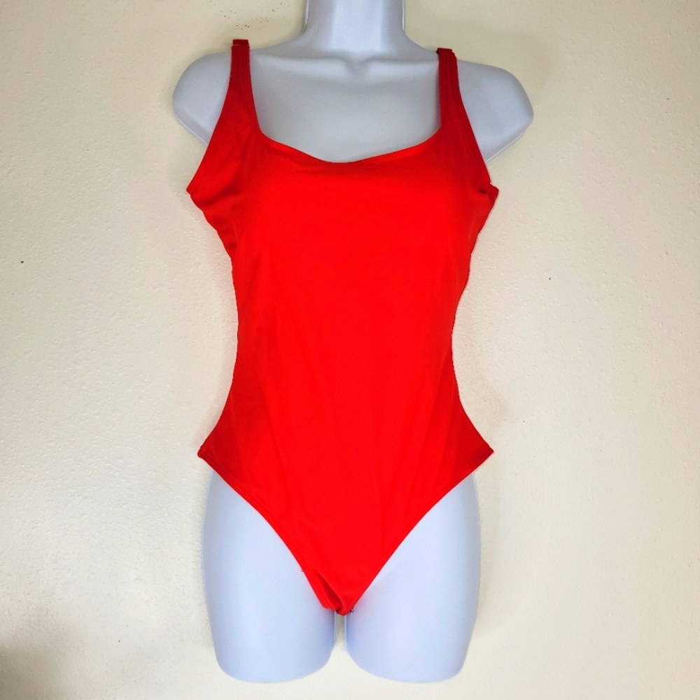 Red One-Piece Swimsuit